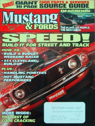 MUSTANG & FORDS 1995 SEPT - ROAD RACING, JBA 351C